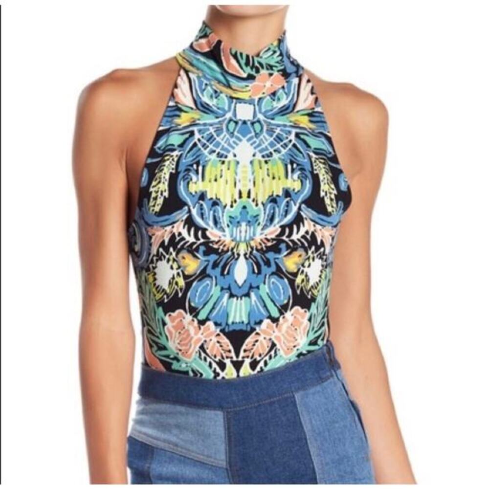 Free People Tucker Tribal print bodysuit L